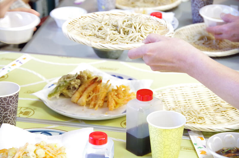 そば打ち教室@埼玉県川口市・試食の写真1
