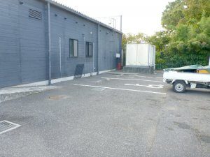 リノベーション前の飲食店（裏側）