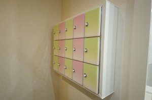 プライベートボックを横からみた。