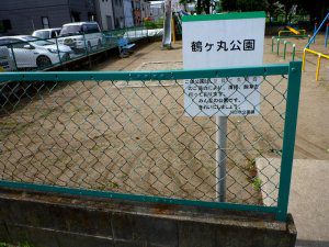 緑色にフェンスを塗装した後